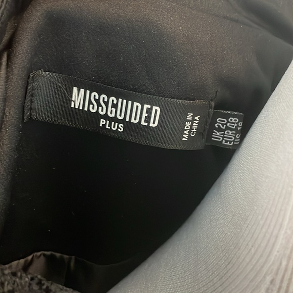 Missguided black tuxedo dress - Picture 4 of 5